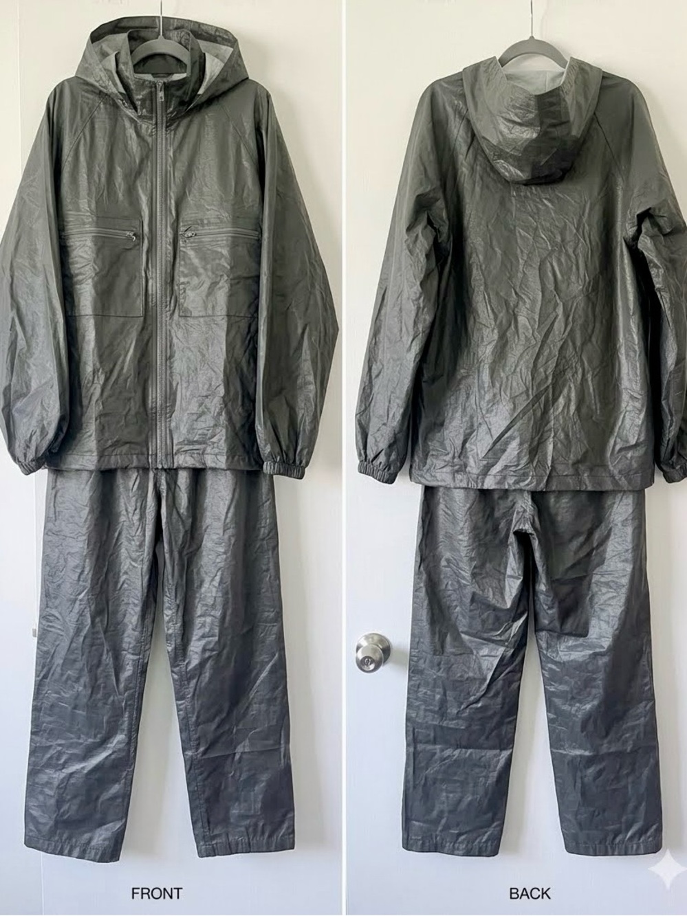 Frogg Toggs Waterproof Rain Suit – Small – Gray Outdoor Jacket & Pants Set